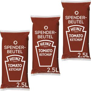 Heinz Tomato Ketchup Tomatensauce im Spenderbeutel 3 x 2500 ml 7500ml