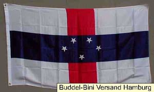 Flagge Fahne : Niederländisch Antillen Nationalflagge Nationalfahne