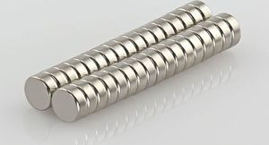 5 x Oblique Unique Neodym Magnet Extrem N52 ø 5 x 2 mm