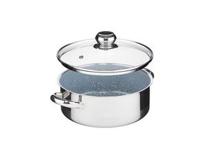 KOLIMAX - české nerezové nádobí Rendlík s poklicí KOLIMAX CERAMMAX PRO STANDARD - granit šedý, 22 cm, 3,0 l
