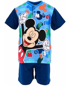 Schlafanzug kurz Disney Mickey Mouse Dunkelblau 128 cm
