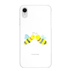 Mr. & Mrs. Panda Iphone XR Handyhülle Biene Liebe - Weiß - Geschenk, Premium Kunststoff, Hummel, Wespe