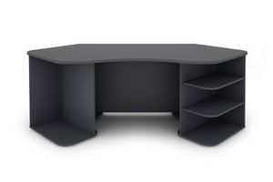 byLIVING Schreibtisch THANATOS / Gaming-Tisch in Anthrazit / Eck-Schreibtisch mit viel Stauraum und XXL Tischplatte / Computer-Tisch / PC / Arbeits-Tisch / 198x76x85cm (BxHxT)