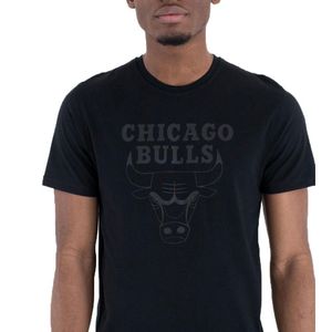 New Era - NBA Chicago Bulls Team Logo T-Shirt - Schwarz Farbe: Schwarz Größe: XS