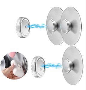 3x Magnetischer Seifenhalter ohne Bohren, frei hängender Seifenhalter aus Edelstahl für Waschbecken, Dusche und Badewanne (Silber)