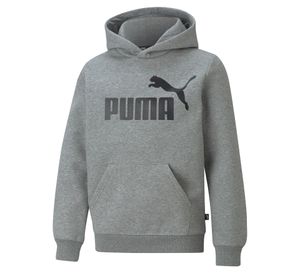 PUMA Essentials Big Logo Fleece-Hoodie Jungen medium gray heather 128