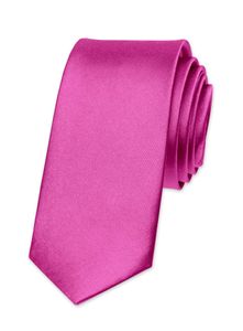 Krawatte Herren Hochzeit Konfirmation Slim Tie Retro Business Schlips schmal Autiga® pink