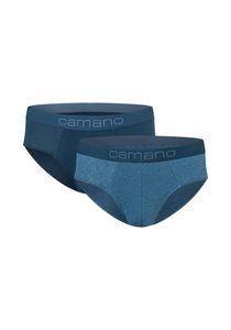 Camano Slips 2er-Pack Comfort mit nachhaltigerer Baumwolle (BCI) mit bequemem Komfortbund blue mix XL
