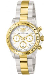 Invicta Speedway 9212 Herren uhr - Wasserdicht - Analog - Quarzuhrwerk - Edelstahl mit weißen zifferblat - 39mm Invicta Speedway 9212 Herren uhr - Wasserdicht - Analog - Quarzuhrwerk - Edelstahl mit weißen zifferblat - 39mm