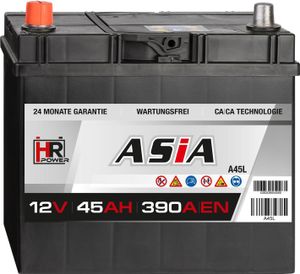 HR HiPower ASIA Autobatterie A45L 12V 45Ah HR HiPower ASIA Autobatterie A45L 12V 45Ah