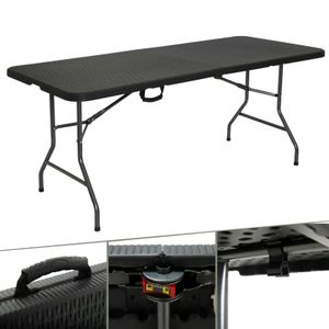 AREBOS Skládací stůl Bufetový stůl Zahradní stůl Jídelní stůl Kempingový stůl skládací 180 cm