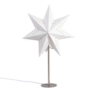 Osvetlená hviezda Cream | Papierová hviezdicová lampa | Osvetlená poinsettia | VianočnáImitáciaácia | Vianočná lampa | Vianočné svetlo