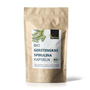 Gerstengras & Spirulina Mix Kapseln, 180 Stk., 450mg