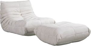 HOME DELUXE Relaxsessel mit Hocker CHILL - 102 x 87 x 70 cm | Sofa, Sessel, Couch, Liegesofa, Loungesessel