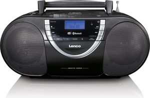 Lenco SCD-6900BK - Tragbarer Radio-CD-Player mit DAB+ und Kassette - Grau