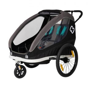 Hamax Sport Fahrradanhänger TRAVELLER Zweisitzer (incl. bicycle arm & stroller wheel) Fahrradanhänger Fahrradanhänger hamax bfsport bffahrzeuge Fahrradanhänger für 2 Kinder