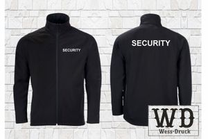Herren Flecce Security Jacke beidseitig bestickt Sicherheitsdienst Ordner Größe XL