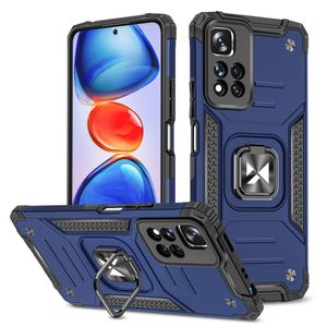 Wozinsky Ring Armor Tough Hybrid Case Cover + Magnethalterung Xiaomi Redmi Note 11 Pro 5G (China) / Redmi Note 11 Pro + 5G (China) / Mi 11i (Indien) / Mi 11i HyperCharge / Poco X4 NFC 5G blau