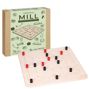 Milliwood Holz Spiel MILL Brettspiel Gesellschaftsspiel