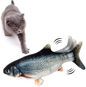 INF Interaktivní hračka pro kočky Splashing Fish Grey