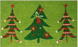 Weihnachts-Fußmatte, Weihnachts-Flanell-Bodenmatte, Frohe Weihnachten, Fußmatte für den Eingangsbereich, rutschfester Bodenteppich für das Wohnzimmer