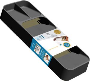 Besteckkästen Küche Schublade Organizer 5 Fächer Grau für Löffel Gabel Messer Besteckbox Aufbewahrungsbox