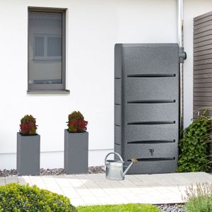 Regentonne eckig POSEIDON 720 L grau