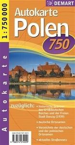 Poľsko - Automapa 1:750000 v nemčine