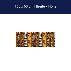 Küchenrückwand Afrika Tiermuster M0198 – Hartschaum / 160cm / 60cm