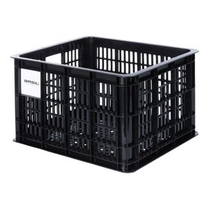 Basil Crate L box na kolo černý, 40ltr, plastový
