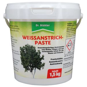 Dr. Stähler Weißanstrich-Paste für Obstbäume gegen Frostschäden 1,5 kg