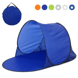 ["Strandzelt Pop Up Zelt Automatik Strandmuschel Sommer Meer Sonnenschutz Outdoor Wasserzelt 142 * 72 * 69cm, Blau"],