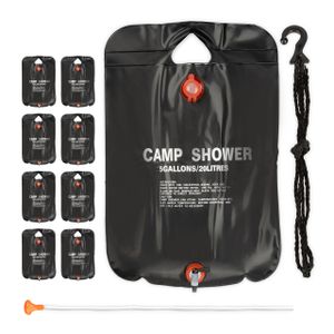 relaxdays 9 x Campingdusche 20 Liter