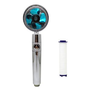 # Kristallblau Hochdruck-Duschkopf 360 drehbar Leistungsstarke wassersparende Handbrause Duschköpf & -brause