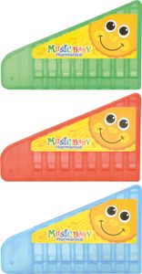 EDUPLAY Mundharmonika, mehrfarbig (Farbe zufällig, 1 Stück)