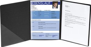 Exacompta 10x Bewerbungsmappe Karton Leinenoptik 2 Klemmschien A4 Schwarz 49401B Exacompta 10x Bewerbungsmappe Karton Leinenoptik 2 Klemmschien A4 Schwarz 49401B