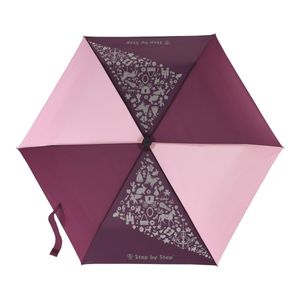 Detský skladací dáždnik s magickým efektom, ružový/fialový/burgerový
