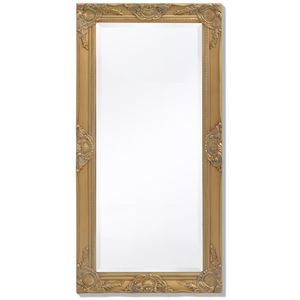 vidaXL Nástěnné zrcadlo v barokním stylu 100x50 cm zlaté