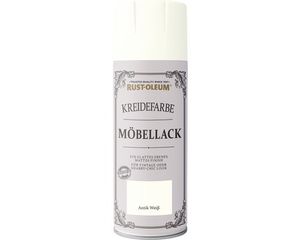 Rust-Oleum 400 ml Kreidefarbe Sprühlack - Möbellack Antik Weiss