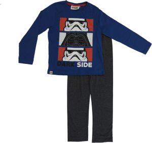 Lego Star Wars Kinder Schlafanzug lang 2tlg Pyjama Set Trooper Jungen blau , Größe:104