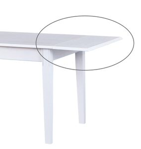 Zusatzplatte für Esstisch Wright Massivholz weiss Esszimmer Küche Tisch