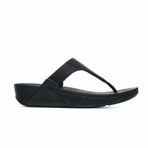 Fitflop Lulu Shimmerlux Toe-post Sandalen Schwarz EU 41 Frau Schwarz EU 41