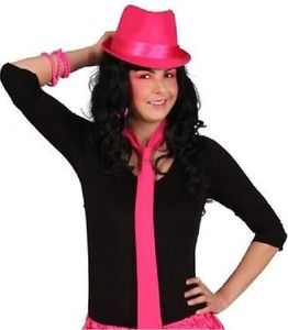 O22582-20 neon-pink Herren Neon Krawatte O22582-20 neon-pink Herren Neon Krawatte