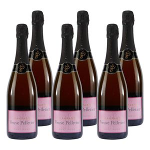 Veuve Pelletier Champagne Brut Rosé (6 x 0,75L)