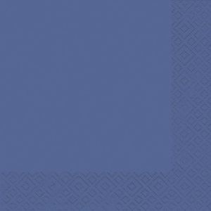 Atelier 1009-1012 Serviette Zelltuch uni 24 x 24 cm royalblau