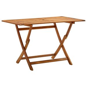 vidaXL Skladací záhradný stôl 120x70x75 cm z masívneho dreva Akácia