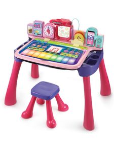 Vtech Spielwaren 5-in-1 Magischer Schreibtisch, lila/pink Spieltische Kleinkind Spielzeug PB22 HK22