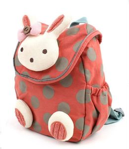 Süße Kaninchen Babyrucksack Kinderrucksack für Baby Mädchen Kleinkinder 1-3 Jahre im Kindergarten (Wassermelonenrot)