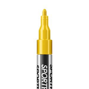 SportPens Acrylstift - wasserfester Lackmarker, deckender Multimarker, SportPens Colour:Standard Yellow