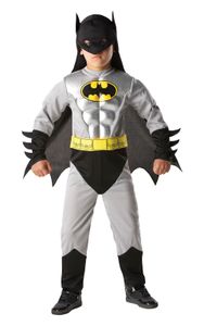 Klassisches Batman Muskelbrust Kostüm - Kind, Größe:L